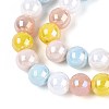Electroplate Glass Beads Strands X-EGLA-N019-10mm-02-3