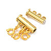 Brass Magnetic Slide Lock Clasps AJEW-PH01208-03-2