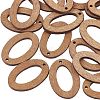 50Pcs Pear Wood Hollow Pendants WOOD-CA0001-78-1