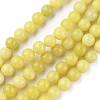 Natural Lemon Jade Beads Strands X-G-G0003-C02-B-2