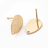 Brass Stud Earring Findings X-KK-N186-62G-1