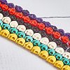 15 Colors Dyed Synthetic Turquoise Beads G-GA0001-02-6