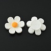 Opaque Resin Cabochons RESI-WH0026-75B-09-1