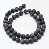 Natural Larvikite Beads Strands X-G-D692-8mm-2