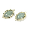 Natural Green Aventurine Faceted Horse Eye Links G-B126-02G-04-2
