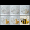 Bees Pattern DIY String Art Kit Sets DIY-F070-08-6