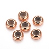 Brass Beads X-KK-K197-B-15RG-2