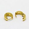 Personalized Unisex 304 Stainless Steel Huggie Hoop Earrings EJEW-G120-38C-2
