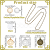 DIY Iron Ball Necklaces & Alloy Finger Ring Brooch Making Kits DIY-GA0008-14-2