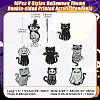 16Pcs 8 Styles Halloween Theme Double-sided Printed Acrylic Pendants OACR-CJ0002-08-2