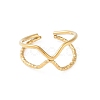 Ion Plating(IP) 304 Stainless Steel Open Cuff Rings RJEW-S418-02G-2