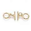 Brass Toggle Clasps KK-T051-25G-NF-2