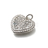 Brass Micro Pave Cubic Zirconia Pendants KK-P295-24P-2