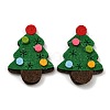 Christmas Trees Non-woven Fabrics Cabochons FIND-K015-01B-1