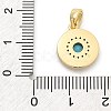 Brass Micro Pave Cubic Zirconia Pendents KK-M303-02G-03-3
