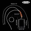 8Pcs Plastic Badge Holder Pendant Decoration HJEW-CA0001-19-2