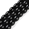 Natural Black Onyx Agate Beads Strands G-NH0019-C05-10-1