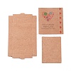 Kraft Paper Boxes and Necklace Jewelry Display Cards X-CON-L016-B08-2