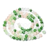 Electroplate Glass Beads Strands X-EGLA-D018-02B-2