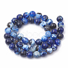 Dyed Natural Crackle Agate Beads Strands X-G-T100-03A-2