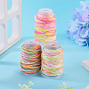 3 Rolls 3 Colors Segment Dyed Macrame Cotton Cord OCOR-TA0004-20B-7