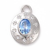 Eco-friendly Brass Micro Pave Cubic Zirconia Pendants KK-D079-23P-02-1