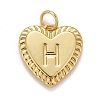 Rack Plating Real 18K Gold Plated Brass Pendants KK-E260-01G-H-1