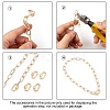 Brass Screw Carabiner Lock Charms ZIRC-G160-11G-4
