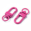 Spray Painted Eco-Friendly Alloy Swivel Snap Hooks Clasps PALLOY-T080-02H-NR-3