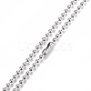 Rainbow Alloy Blade Pendant Necklaces NJEW-O121-02P-3