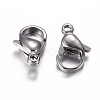 304 Stainless Steel Lobster Claw Clasps X-STAS-G035-B-1
