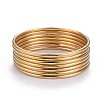 7Pcs 201 Stainless Steel Plain Bangle Sets for Women BJEW-L664-022A-G02-9
