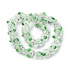 Luminous Handmade Lampwork Beads Strands LAMP-Z007-03C-2