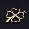 Ion Plating(IP) 304 Stainless Steel Hollow Pendants A-STAS-Q201-JN296-2-2