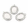Tarnish Resistant 304 Stainless Steel Pendant Cabochon Settings STAS-I167-03P-1