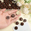 1-Hole Plastic Buttons BUTT-CA0001-34B-3
