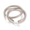 Tarnish Resistant 201 Stainless Steel Geometric Hoop Earrings STAS-D171-12A-P-2