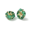 Brass & Glass Beads GL-CBA12D7-02G-03-1