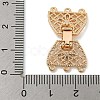 Brass Fold Over Clasps X-KK-N254-117G-02-3