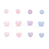 240Pcs 12 Style Opaque Acrylic Beads MACR-FS0001-05-3