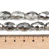 Electroplate Glass Beads Strands EGLA-D015-15x10mm-34-3