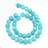 Natural White Jade Bead Strands G-R297-8mm-45-2