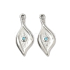 304 Stainless Steel Rhinestone Pendants X-STAS-L308-10P-1