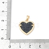 Brass Micro Pave Clear Cubic Zirconia Pendants KK-R213-06G-01-3