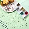 100G 10 Colors Glass Seed Beads SEED-YW0002-89A-5