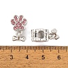 Rack Plating Alloy Rhinestone European Dangle Charms FIND-C055-19P-02-3