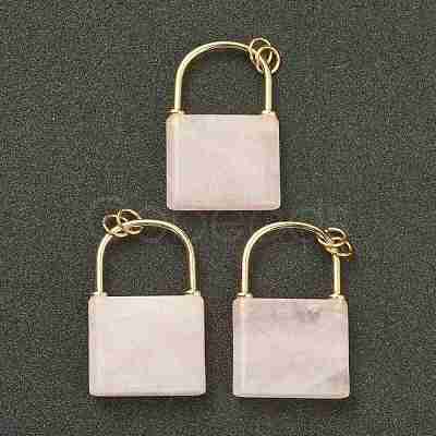 Natural Rose Quartz Pendants G-B012-16G-08-1