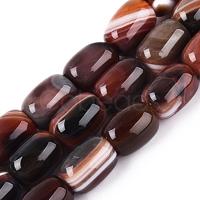 Natural Agate Beads Strands G-N356-02B-03-1