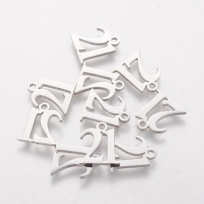Tarnish Resistant 201 Stainless Steel Charms STAS-Q201-T410-1