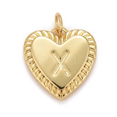 Rack Plating Real 18K Gold Plated Brass Pendants KK-E260-01G-X-1